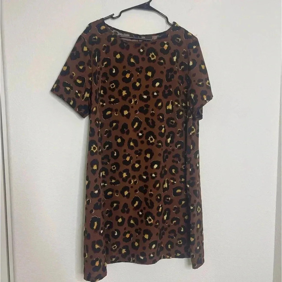 Shein | Leopard Print Tunic Dress | Sz 2X - Picture 4 of 7